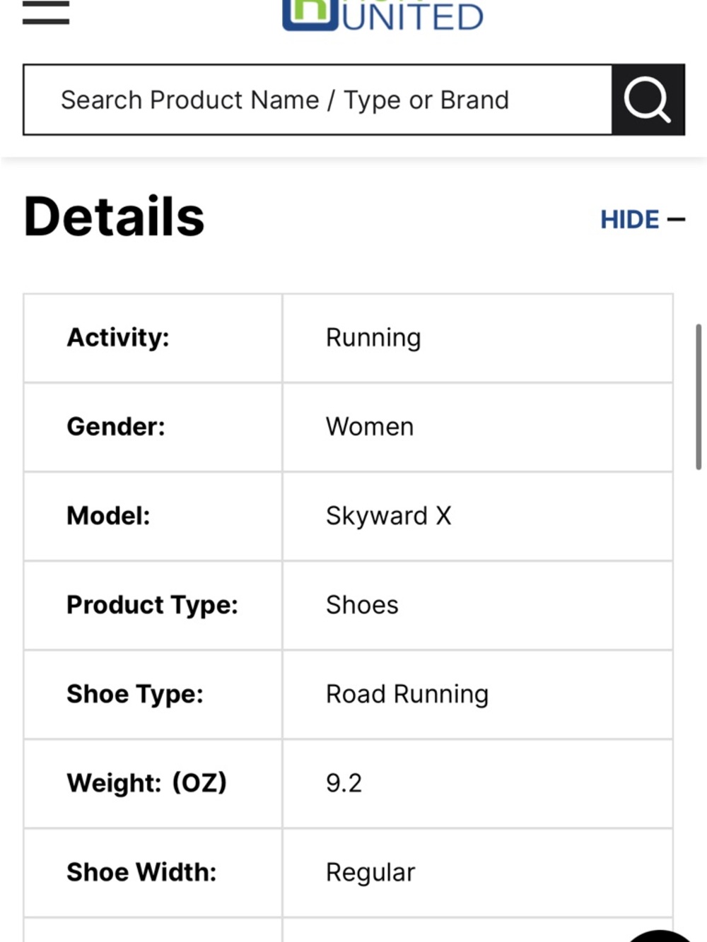 HOKA Skyward X Women's 9.5 - Picture 8 of 8